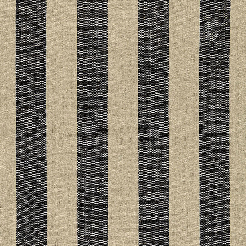 AUGUSTIN LINEN STRIPE EBONY / LINEN