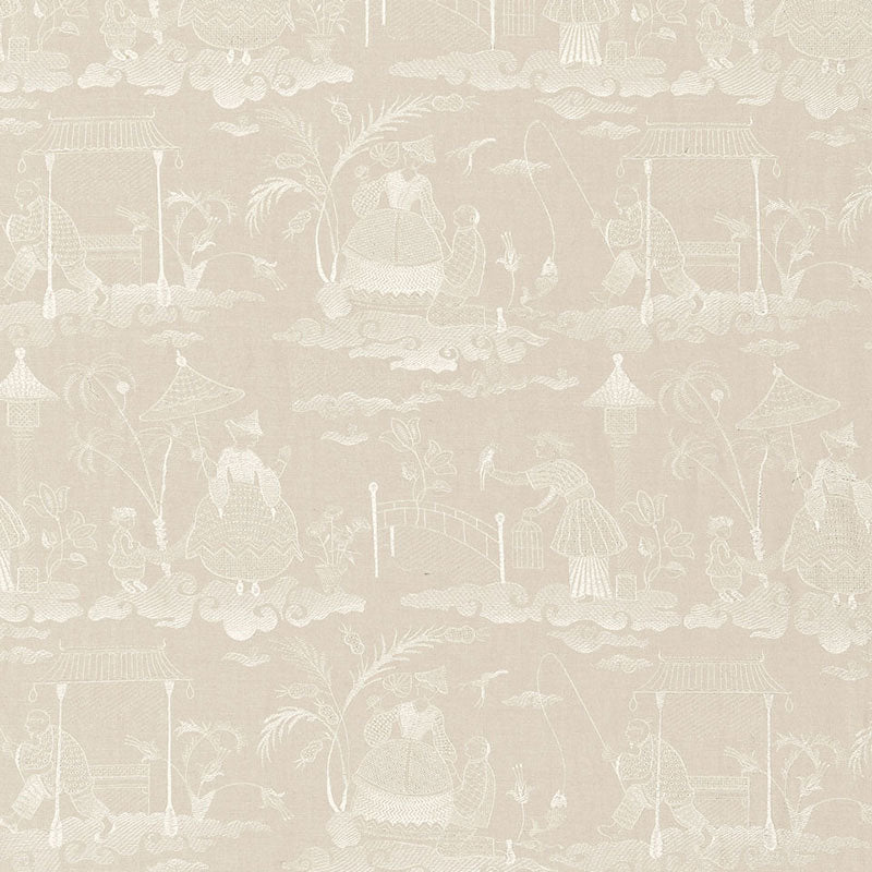 Bassano Embroidered Toile  LINEN