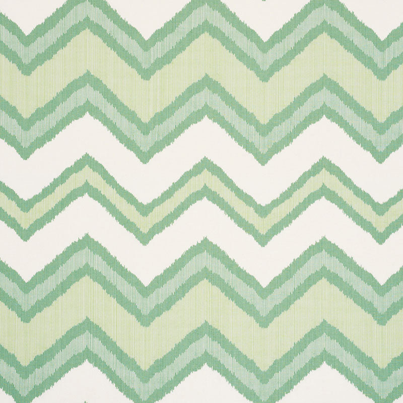 CHEVRON IKAT GREEN