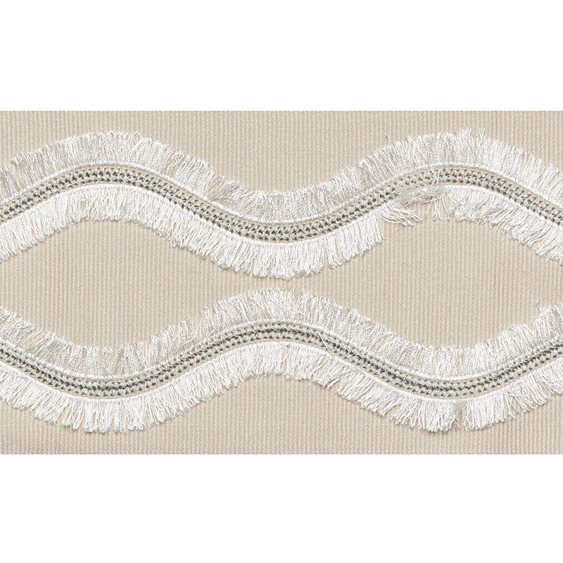 OGEE EMBROIDERED TAPE NEUTRAL