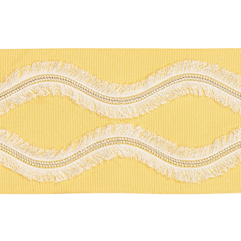 OGEE EMBROIDERED TAPE YELLOW