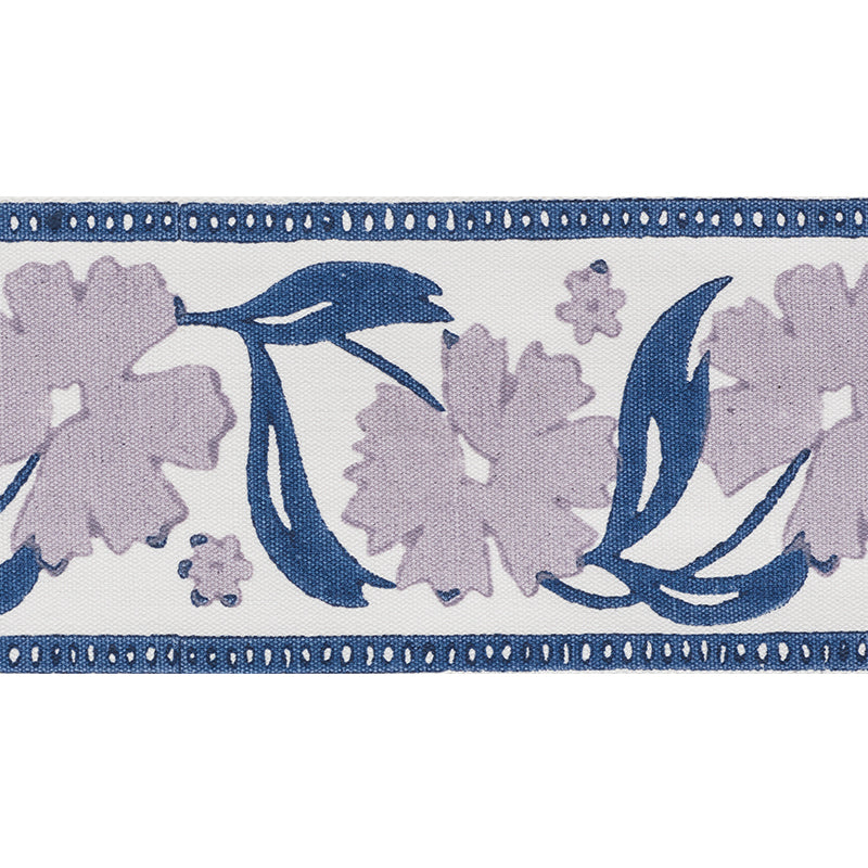 ADRA HAND BLOCKED TAPE LILAC & BLUE