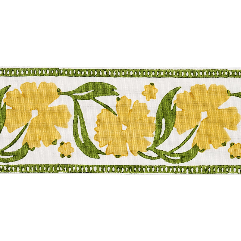 ADRA HAND BLOCKED TAPE YELLOW & GREEN