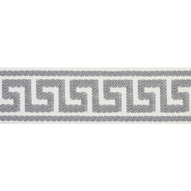 ETIENNE SILK GREEK KEY NARROW GREY