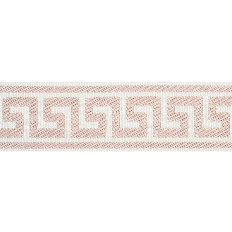 ETIENNE SILK GREEK KEY NARROW BLUSH