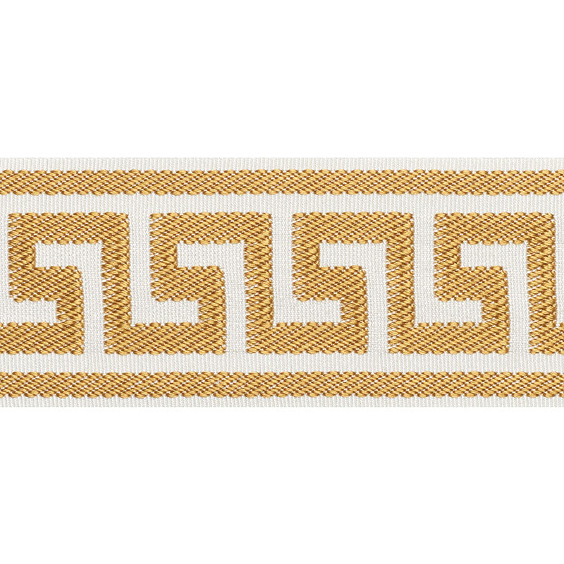 ETIENNE SILK GREEK KEY WIDE GOLD