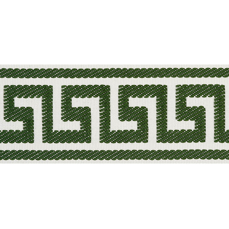 ETIENNE SILK GREEK KEY WIDE EMERALD