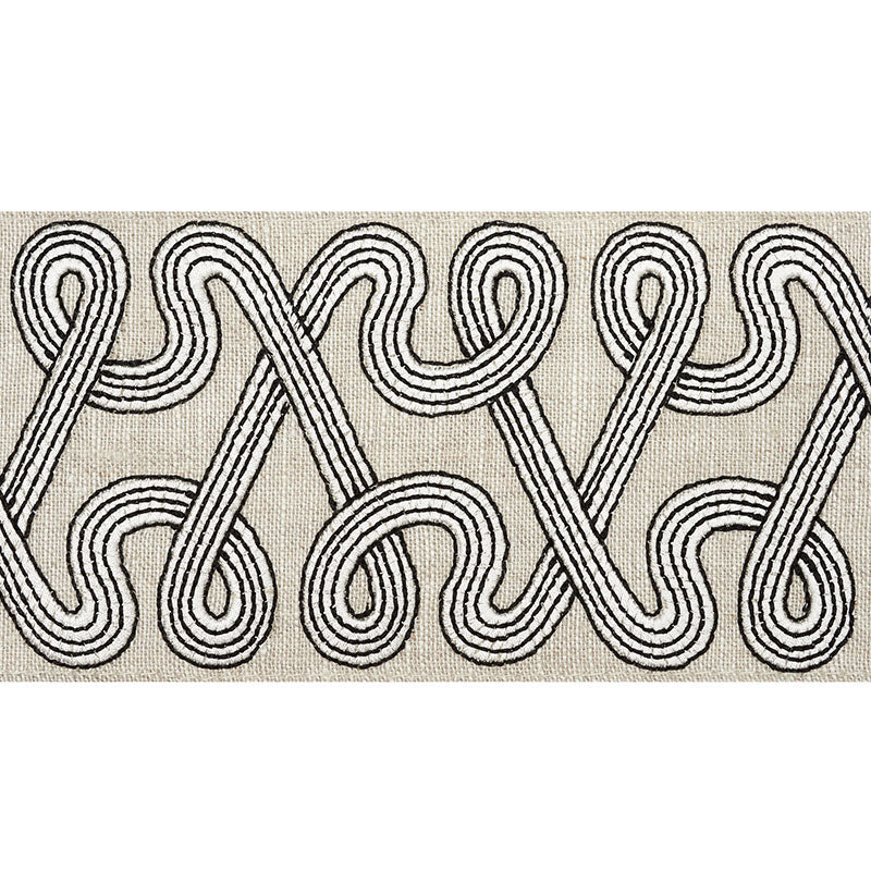 FREEFORM EMBROIDERED TAPE GRAPHITE