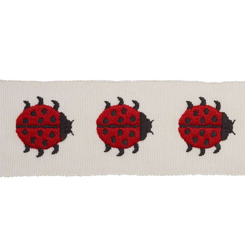 LADYBIRD TAPE RED & IVORY