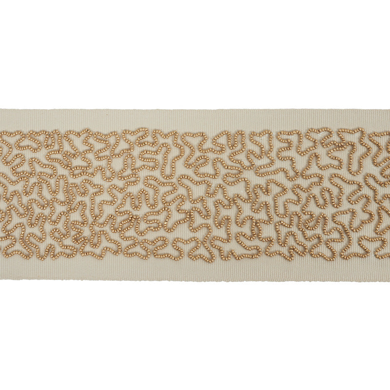 VERMICELLI BEADED TAPE GOLD