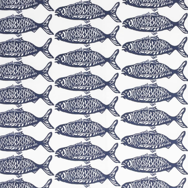 AOC 7826-4 SCHOOL OF FISH NAVY Fabric | Atlanta Fabrics