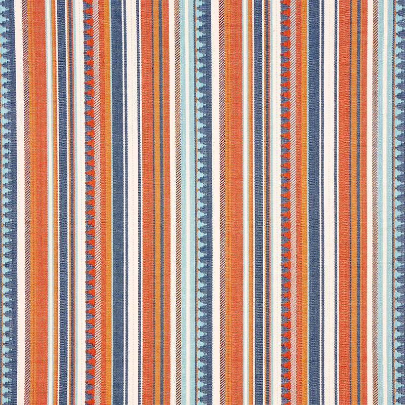 ZUNI STRIPE BLUE & ORANGE