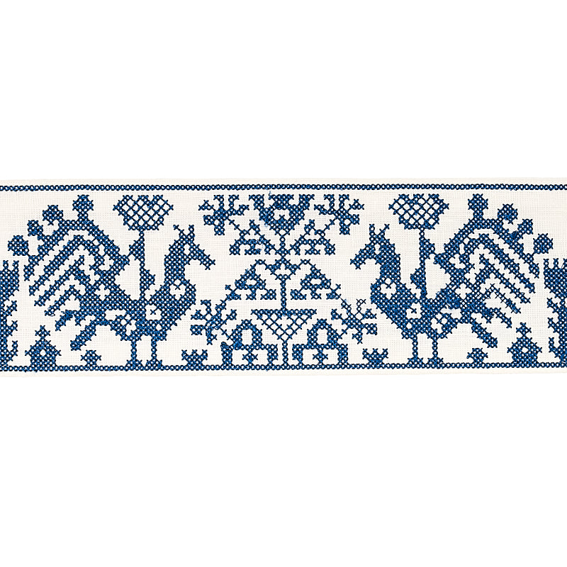 TARPAN EMBROIDERED TAPE NAVY