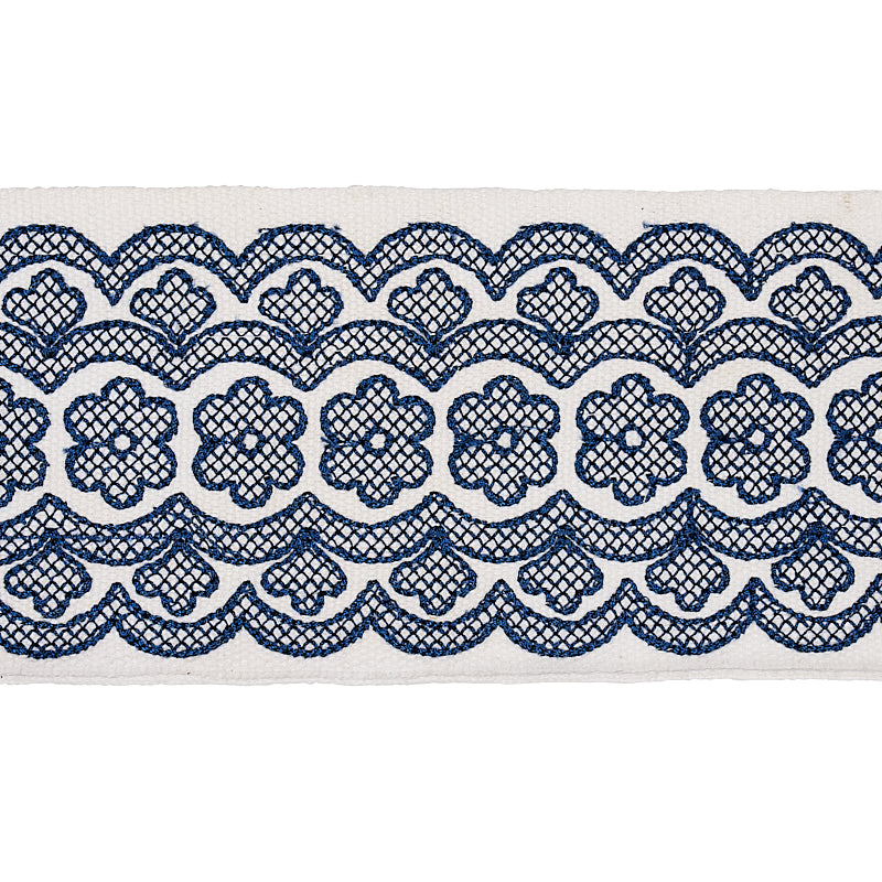 Astrid Embroidered Tape BLUE