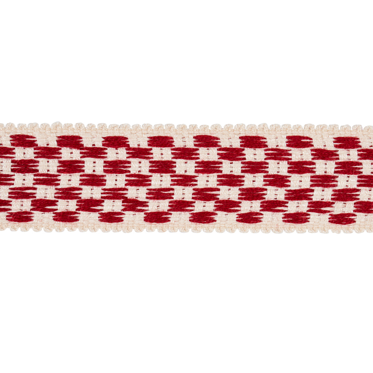 CRAWFORD CHECK TAPE MEDIUM CORNWALLIS RED