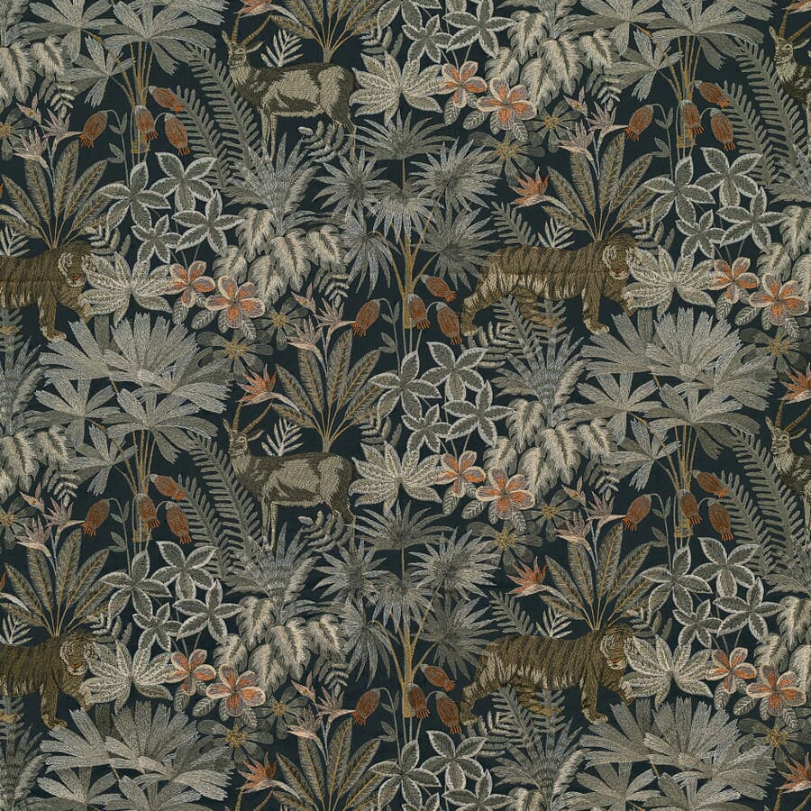 SERAFINA 2 BLACK/TAN Fabric