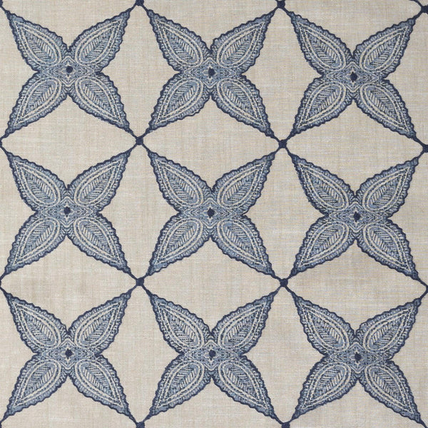 Mitchell Fabrics Aster Floral-Blue Fabric | Atlanta Fabrics