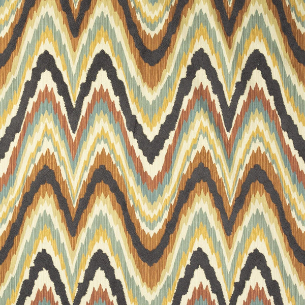 Mitchell Fabrics Azuki Ikat-Cinnamon Fabric | Atlanta Fabrics