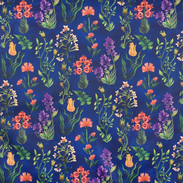 Anna Elisabeth Balmoral S4031 Deep Blue Fabric | Atlanta Fabrics