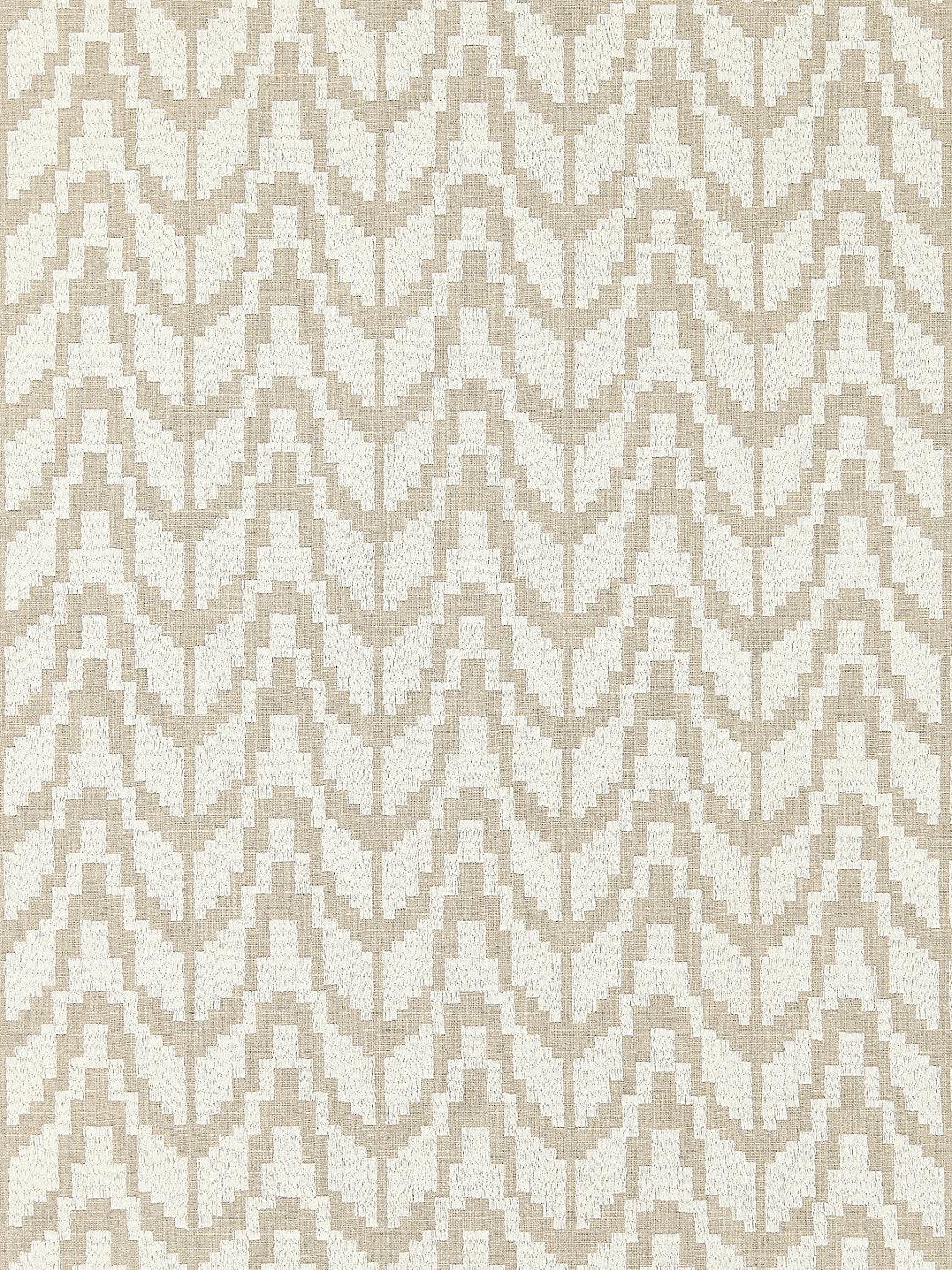 CHEVRON EMBROIDERY FLAX - Atlanta Fabrics
