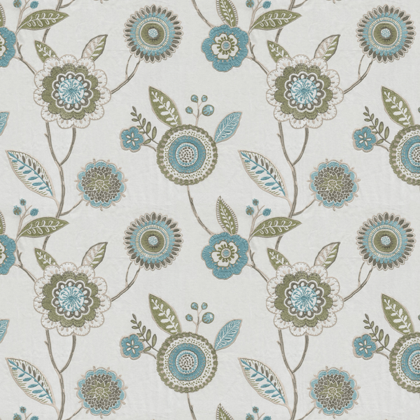 JF Fabrics DAYBREAK - Teal Fabric | Atlanta Fabrics