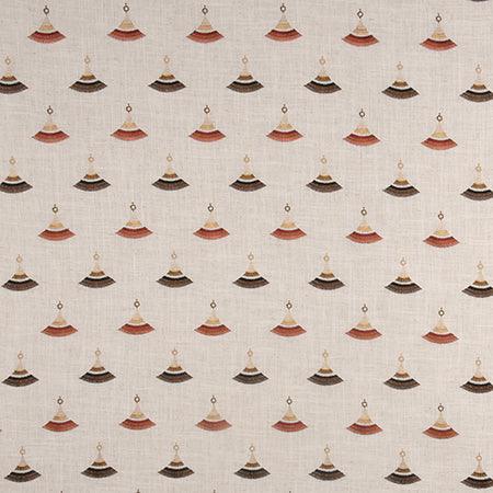 Carole Fan Out Cinnamon Fabric | Atlanta Fabrics