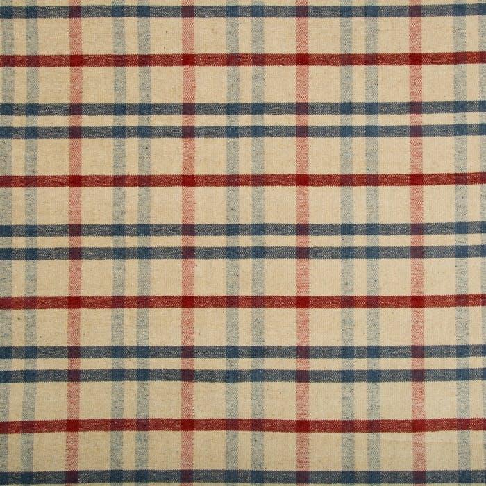 FANNIN PLAID - RUBY/NAVY - Atlanta Fabrics