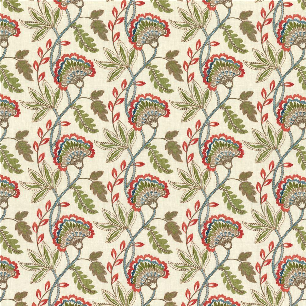 Flourishing - Coral - Atlanta Fabrics