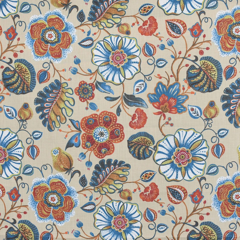 Flower Power S3972 Chili - Atlanta Fabrics