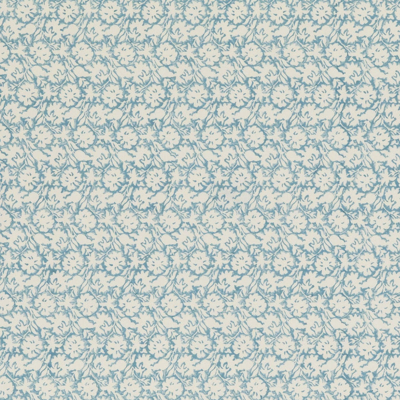 FLOWER PRESS - SOFT BLUE - Atlanta Fabrics