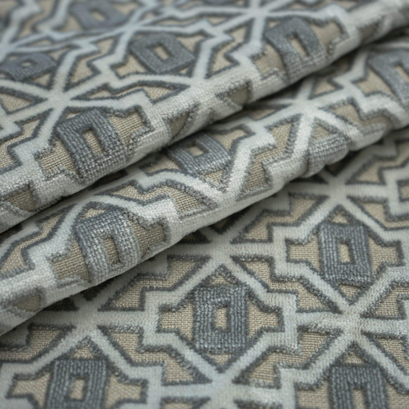 FOXTROT Gray and Ivory - Atlanta Fabrics