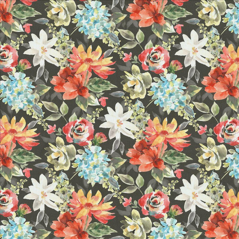 Haiku Floral - Pewter - Atlanta Fabrics