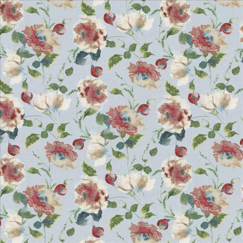 Highgrove Floral - Aqua - Atlanta Fabrics