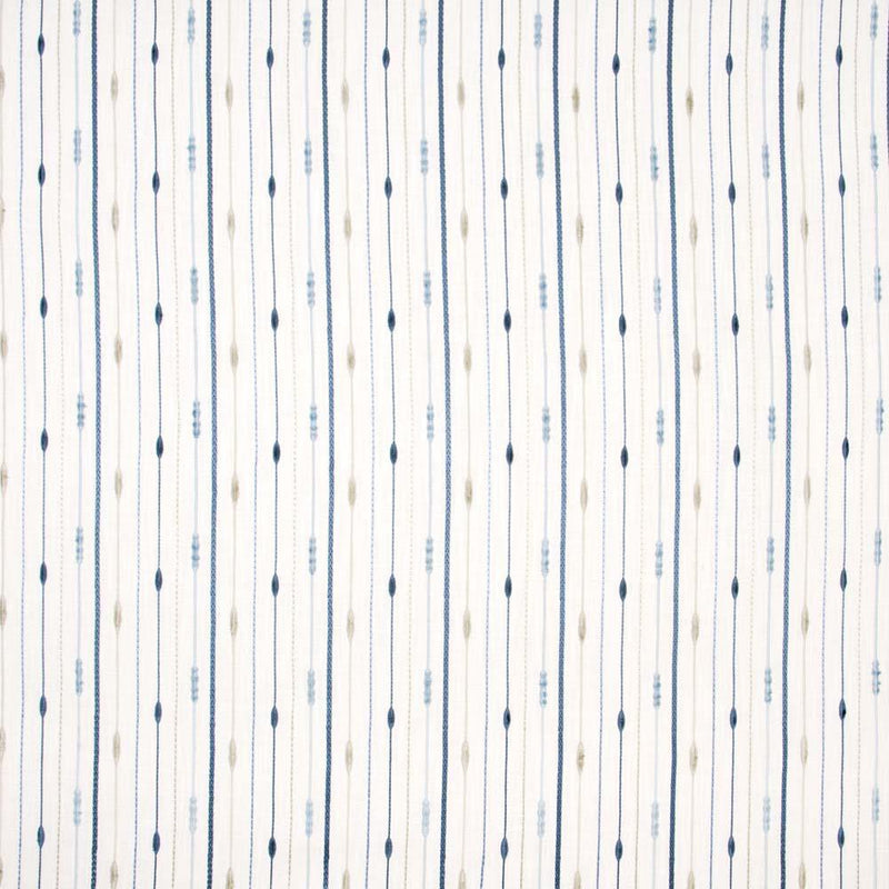 In A Row Bluejay - Atlanta Fabrics