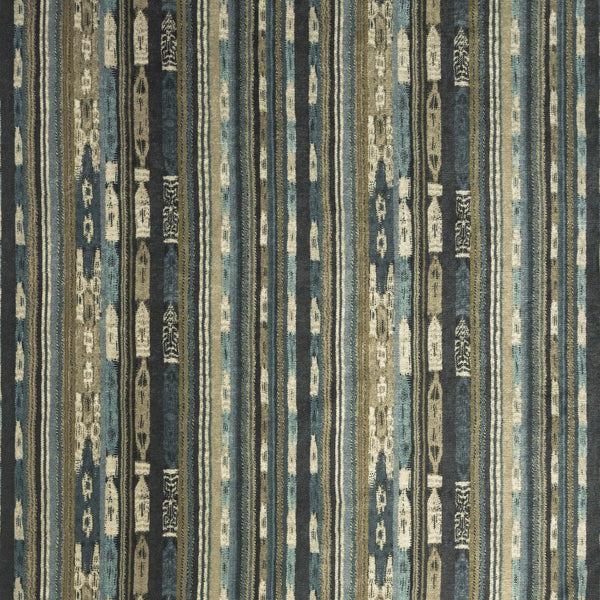 Mitchell Fabrics Jazzy Stripe-Indigo Fabric | Atlanta Fabrics