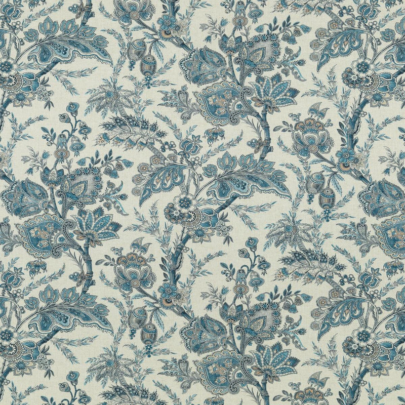 JEWEL INDIENNE BLUE SAND - Atlanta Fabrics