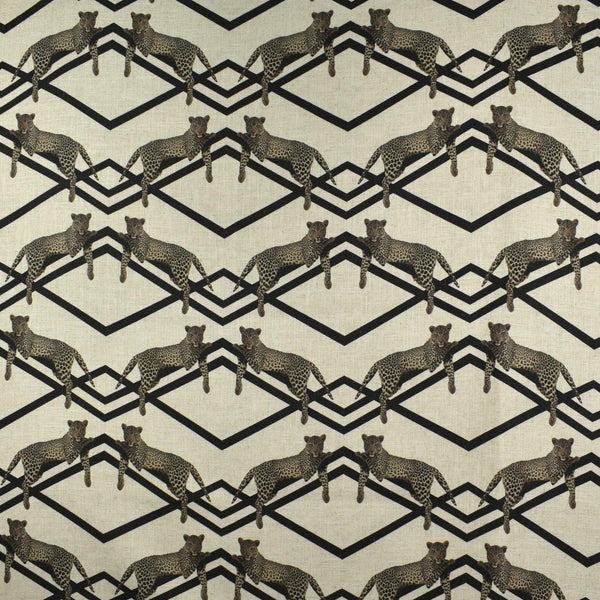 Greenhouse Fabrics Laid Back F2766 Black Fabric | Atlanta Fabrics