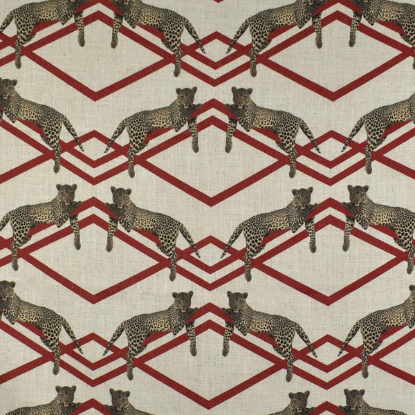 Greenhouse Fabrics Laid Back F2844 Carmine Fabric | Atlanta Fabrics