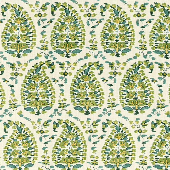 ROUGIER PRINT - GREEN - Atlanta Fabrics