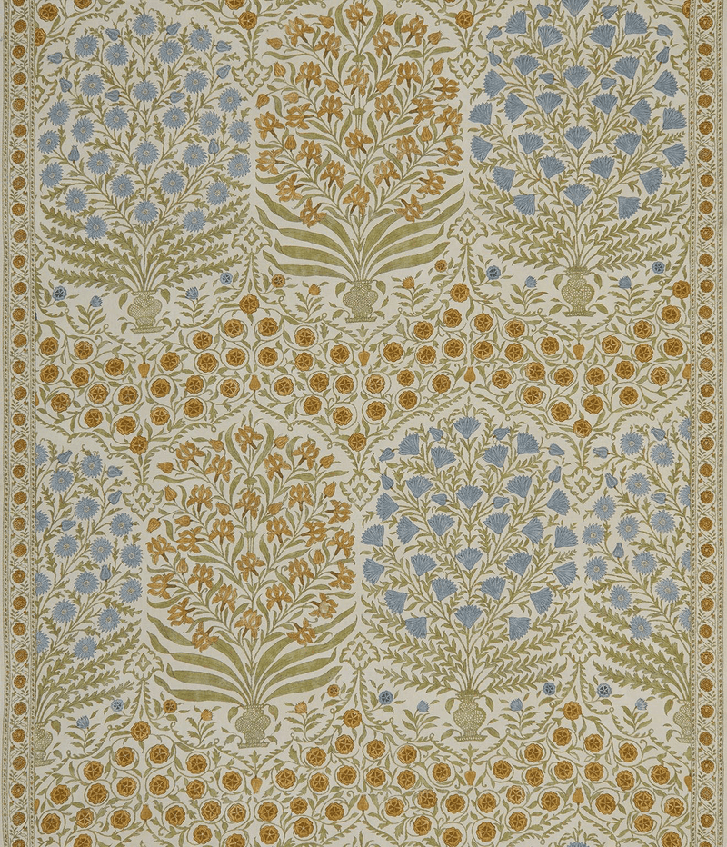 Sameera - Sapphire/Gold - Atlanta Fabrics