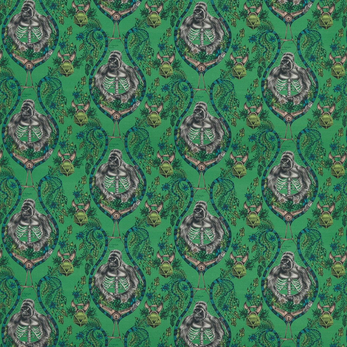 SILVERBACK LINEN - GREEN - Atlanta Fabrics
