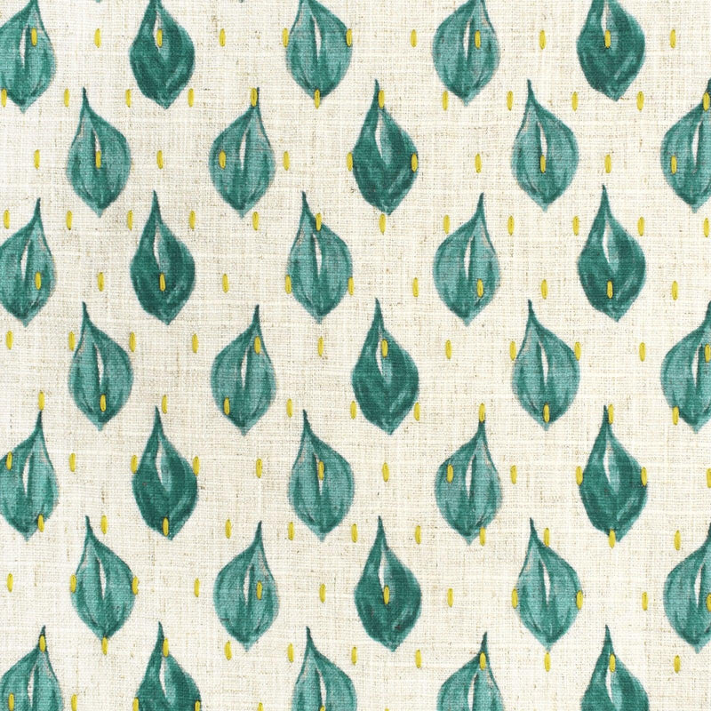 Spathiphyllum S3613 Turquoise - Atlanta Fabrics