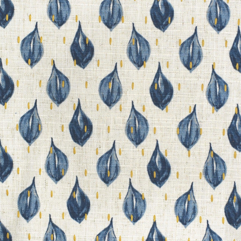 Spathiphyllum S3655 Indigo - Atlanta Fabrics