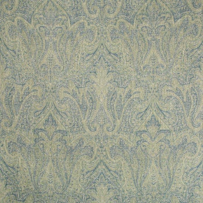 TOCCOA PAISLEY - JADE/NAVY - Atlanta Fabrics