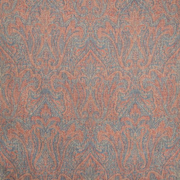 TOCCOA PAISLEY - RUBY/BLUE - Atlanta Fabrics