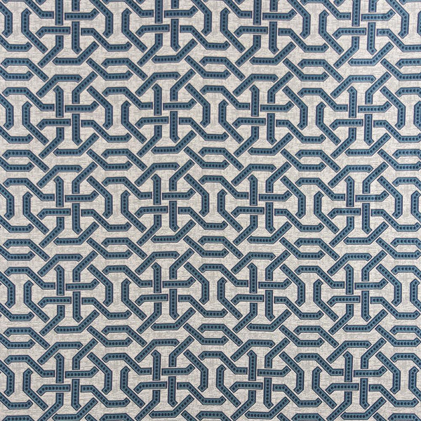 Carole Wander Around Slate Fabric | Atlanta Fabrics